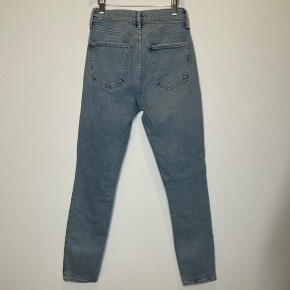 Agolde Nico High Rise Button Fly Slim Fit Jeans Size 23 - Picture 5 of 16